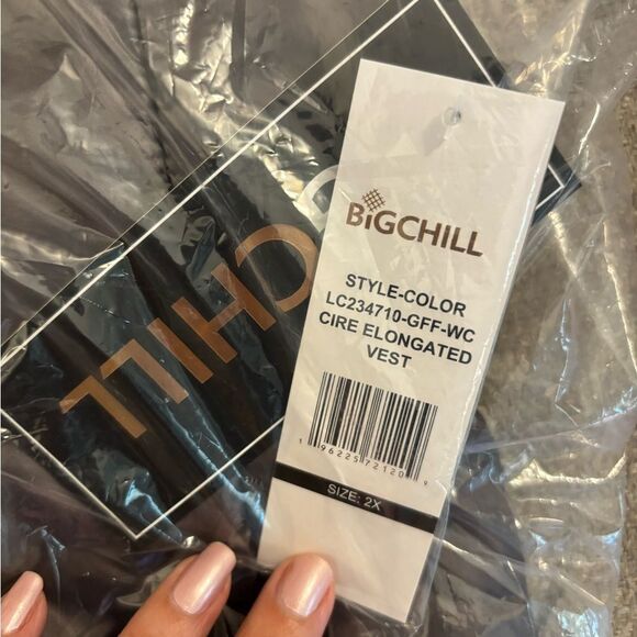 Big Chill Long Cire Puffer Vest Sz 2X - Picture 10 of 12